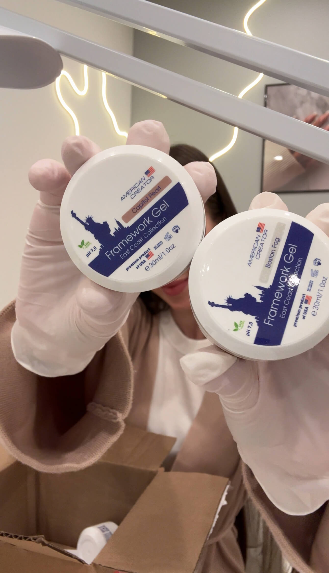 American Creator FrameWork Gel professional gel jars West & East Coast Collection