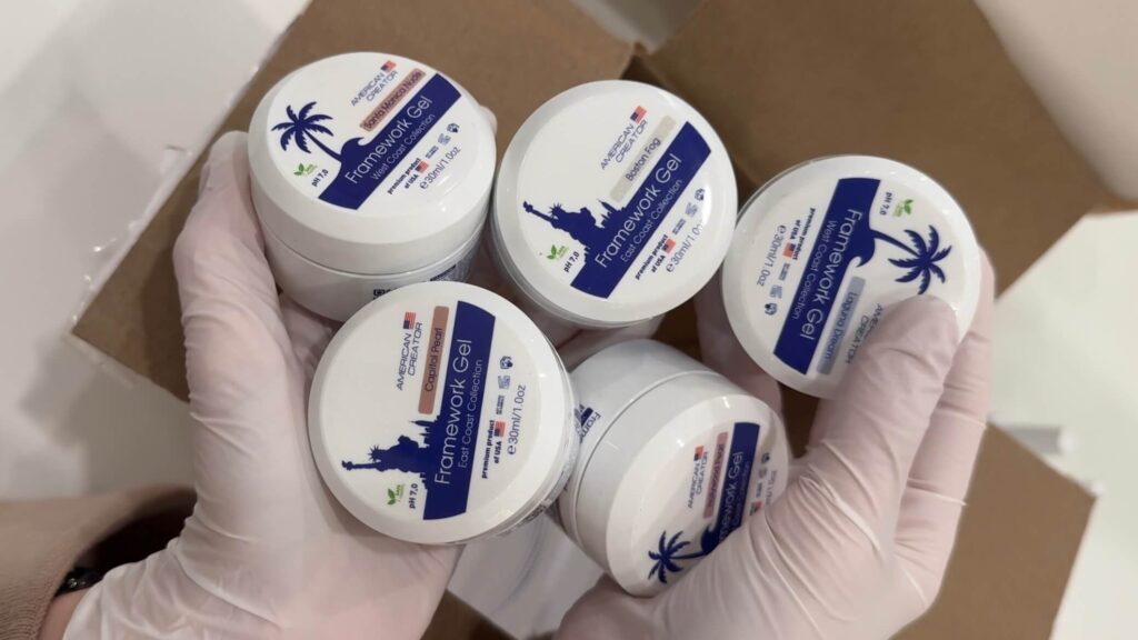 American Creator FrameWork Gel West & East Coast Collection professional nail gels